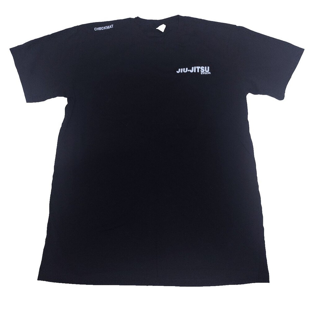 Evolve Fight Gear Men's Large Black Jui Jitsu Evolve Checkmat Tshirt